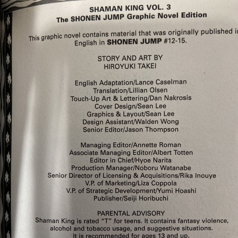 Shaman King, Vol. 3