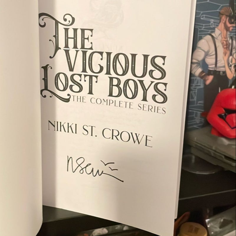 **SIGNED**The Vicious Lost Boys Novel Grounds SE Omnibus