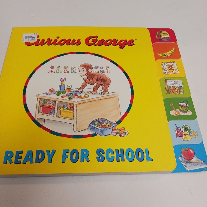 Curious George: Ready for School Tabbed Board Book