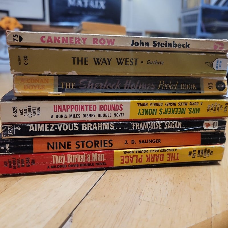 Vintage paperbacks.  Steinbeck and more