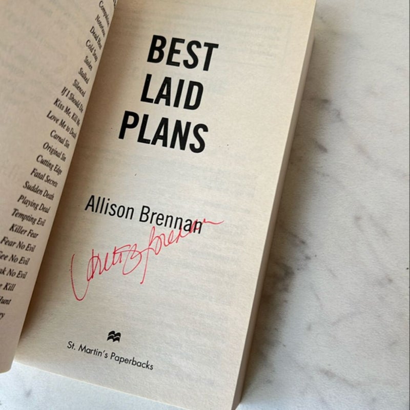 Best Laid Plans (SIGNED COPY)