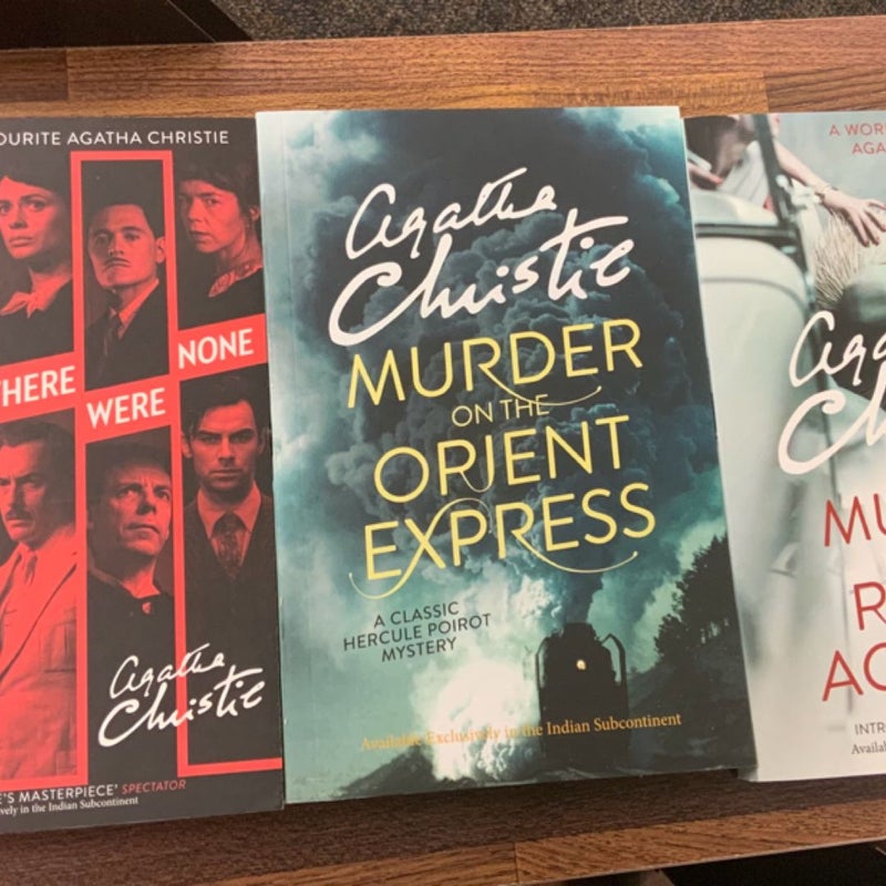 Agatha Christie Collection - “And Then There Were None” “Murder on the Orient Express” and “The Murder of Roger Ackroyd” 