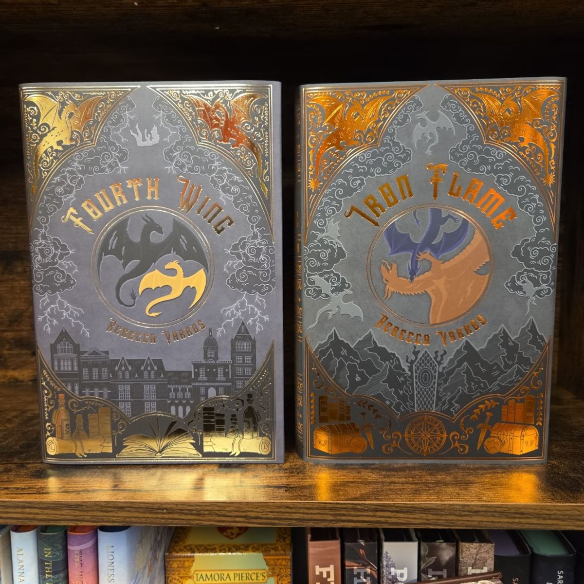 Fourth Wing and Iron Flame Lilac Library by Rebecca Yarros, Hardcover ...