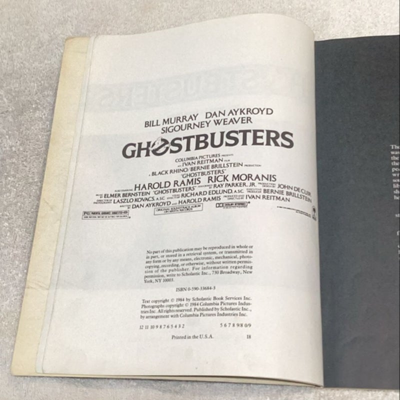 Ghostbusters A Storybook by Anne Digby Over 70 Full Color Photos