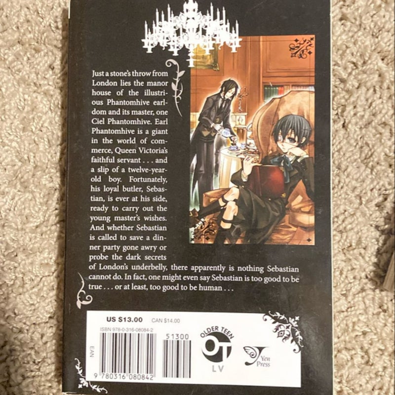 Black Butler, Vol. 1 and 3