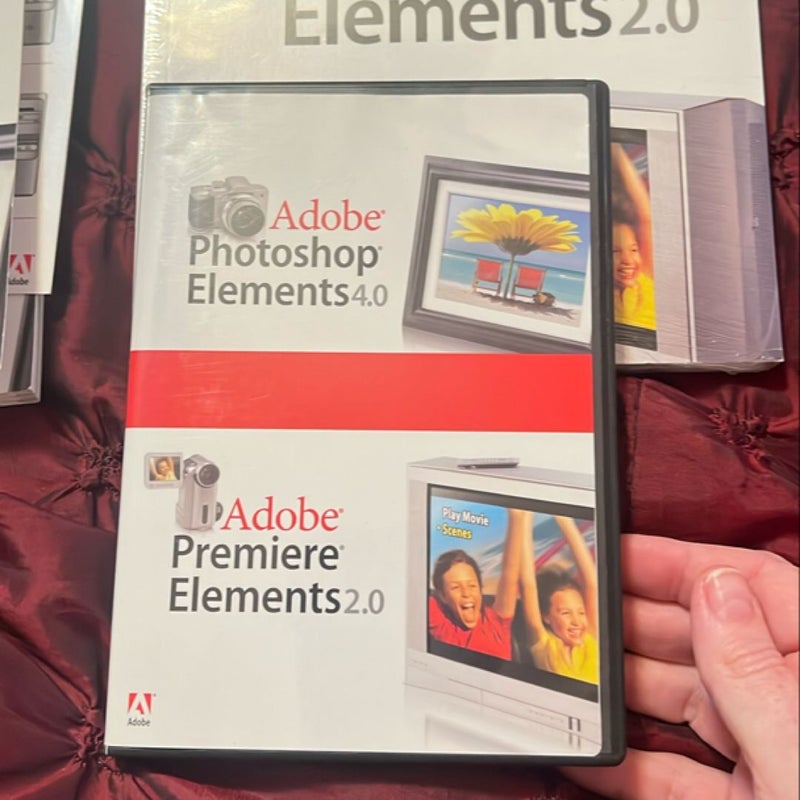 Adobe photoshop software premiere elements 2.0/4.0