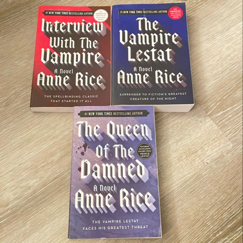 Interview with the Vampire Set of 3