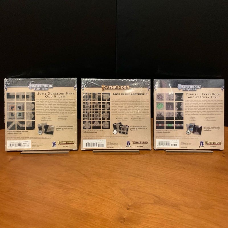Pathfinder Flip-Tiles Lot: Dungeon Vaults, Mazes, Perils Expansion Set