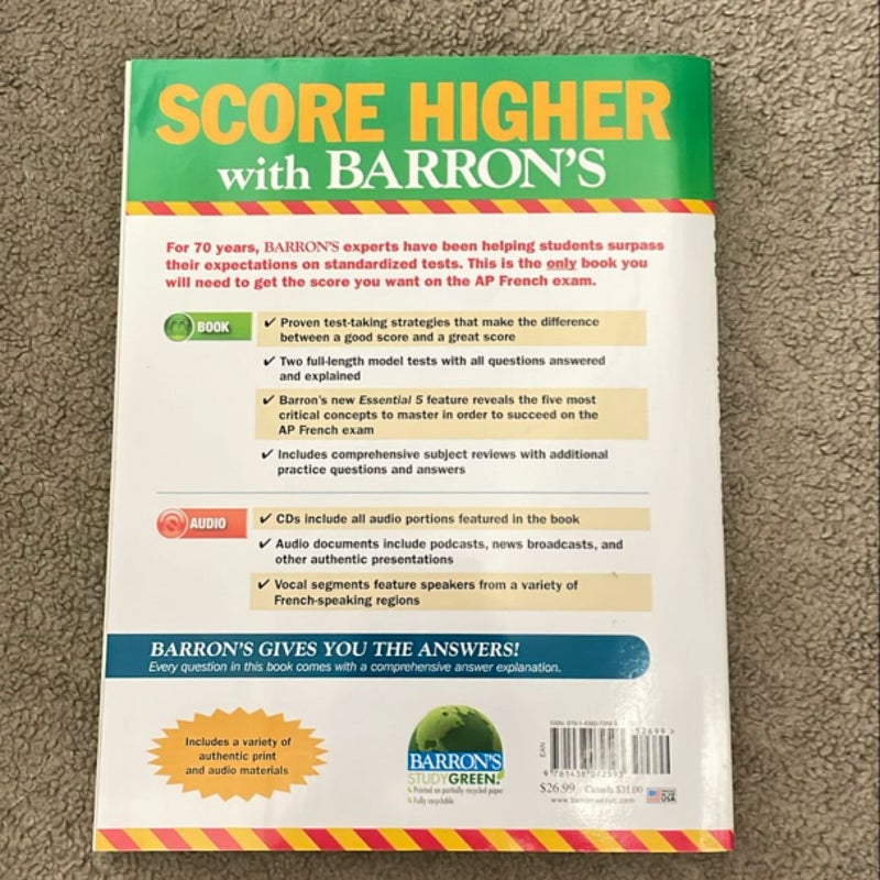 Barron's AP French Language and Culture with Audio CDs