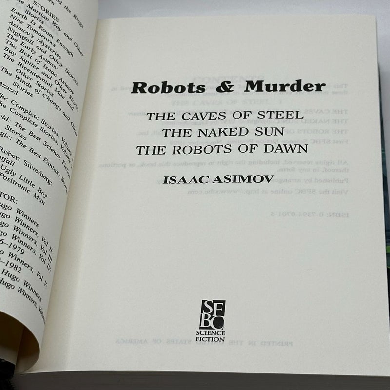 Asimov Robots & Murder (SFBC edition