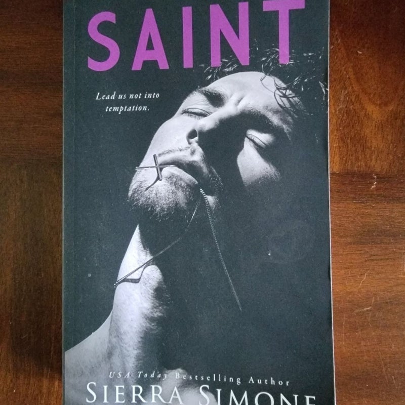 Saint by Sierra Simone Book Novel OOP Original Retired Rare Cover READ DISCRIPT