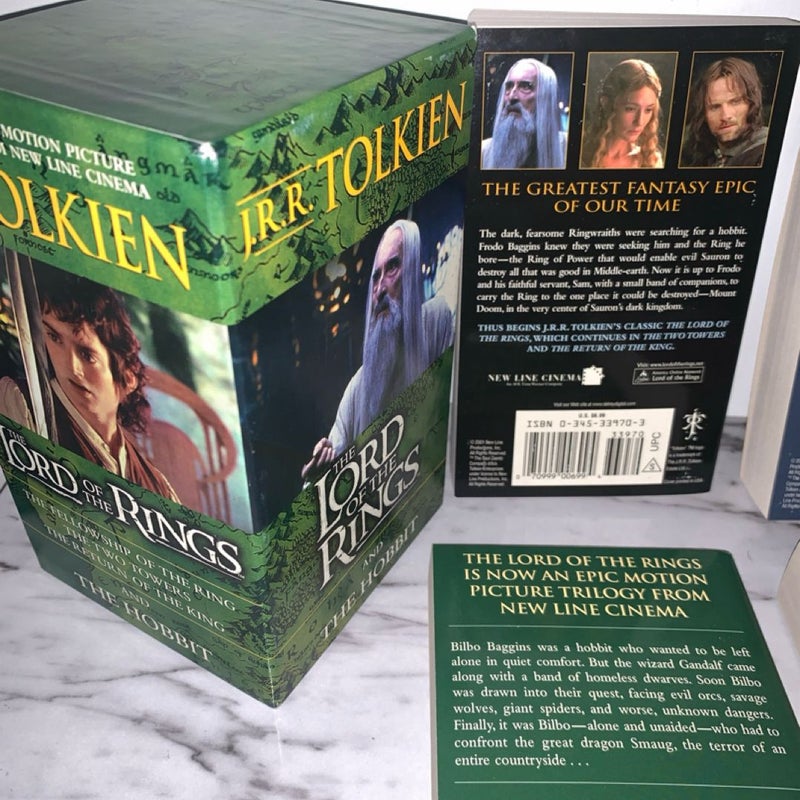 The Lord Of The Rings JRR Tolkien Box Set 4 Books (2001, Paperback) vintage book set The Two Towers