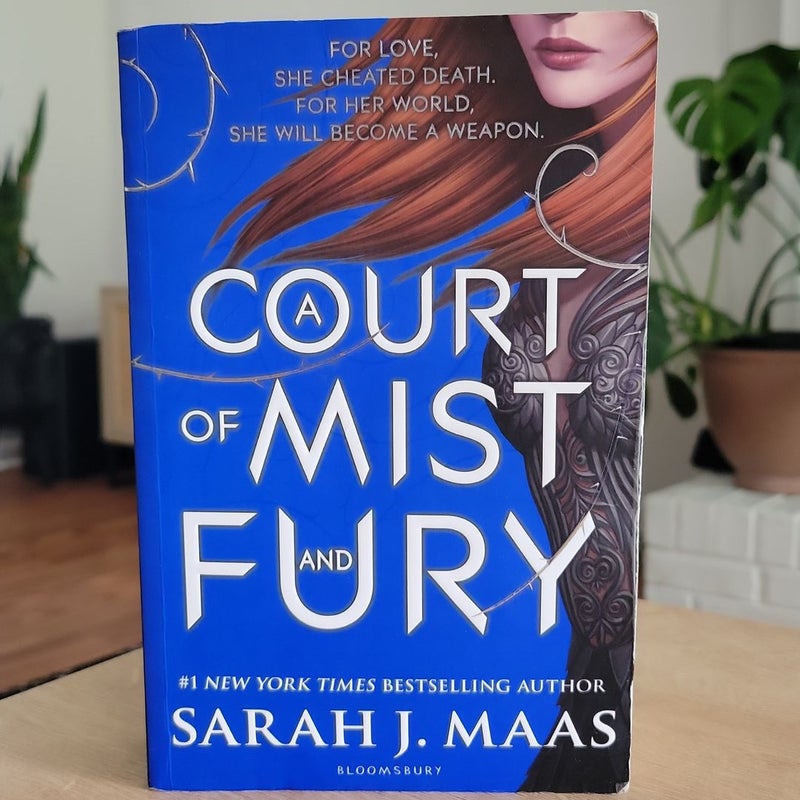A Court of Mist and Fury UK PAPERBACK 1st/6th