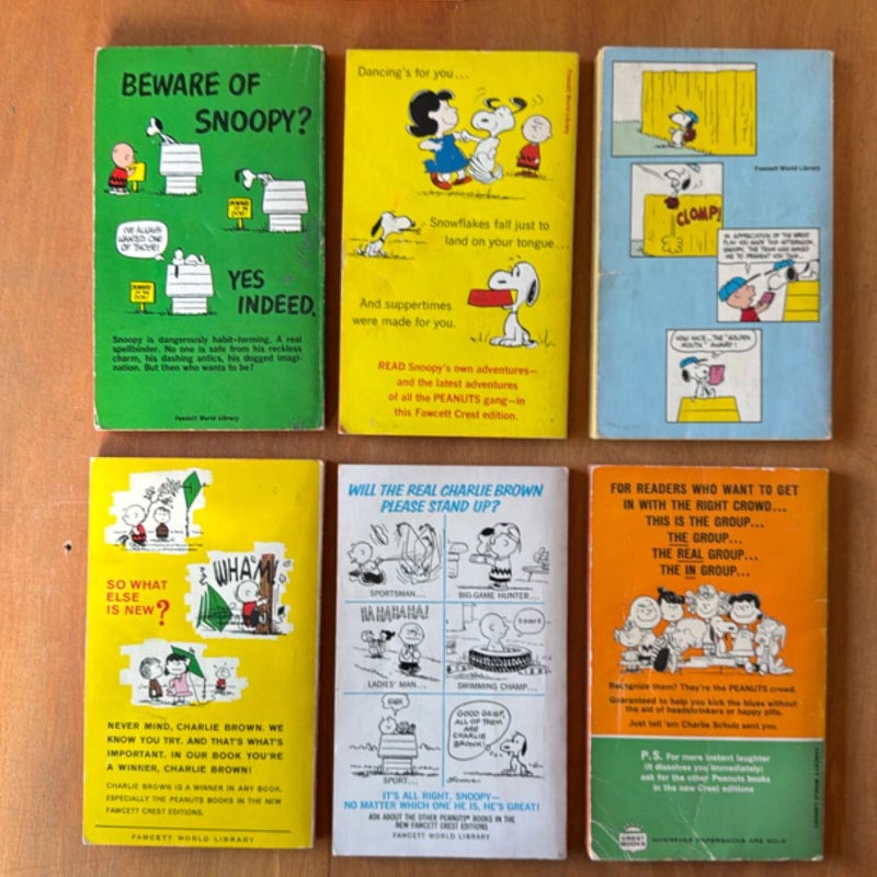 Peanuts Comic Books, Lot of 6