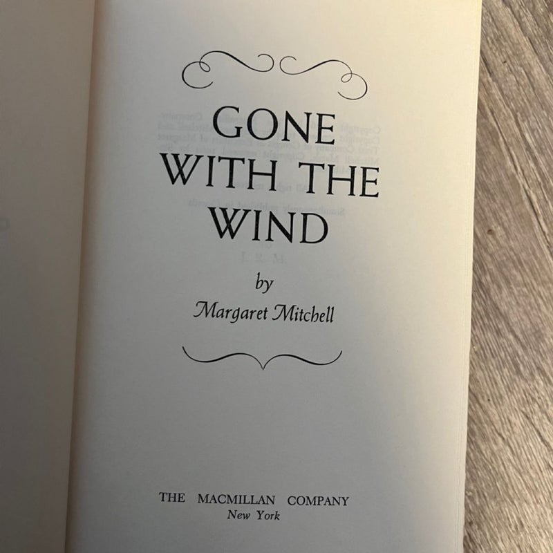 Gone With The Wind 1964 Book Club Edition