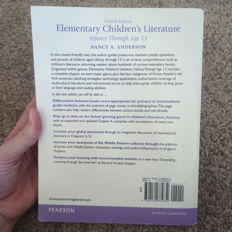 Elementary Children's Literature: Infancy Through Age 13