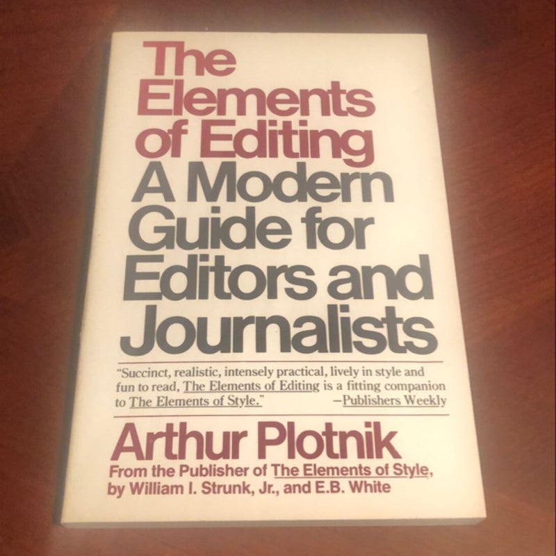 Elements of Editing