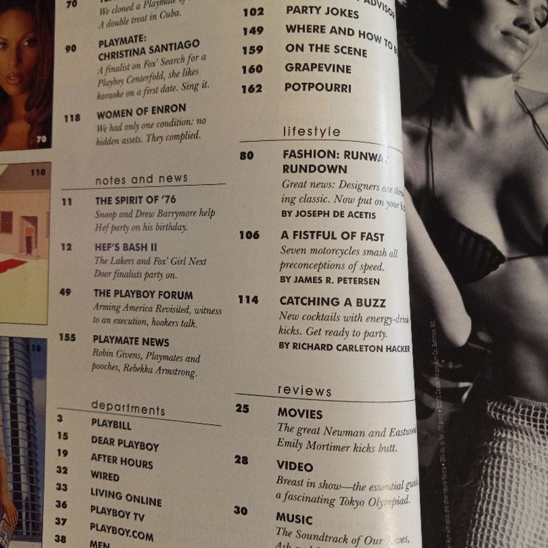 Playboy August 2002 Women Of Enron