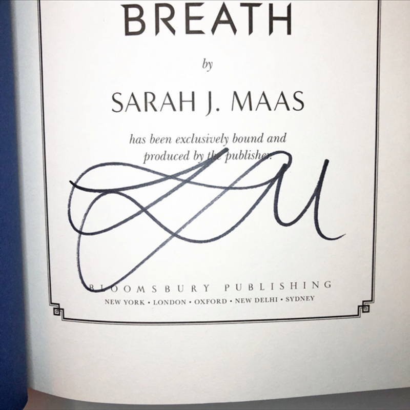 Signed first edition crescent city house of sky and breath