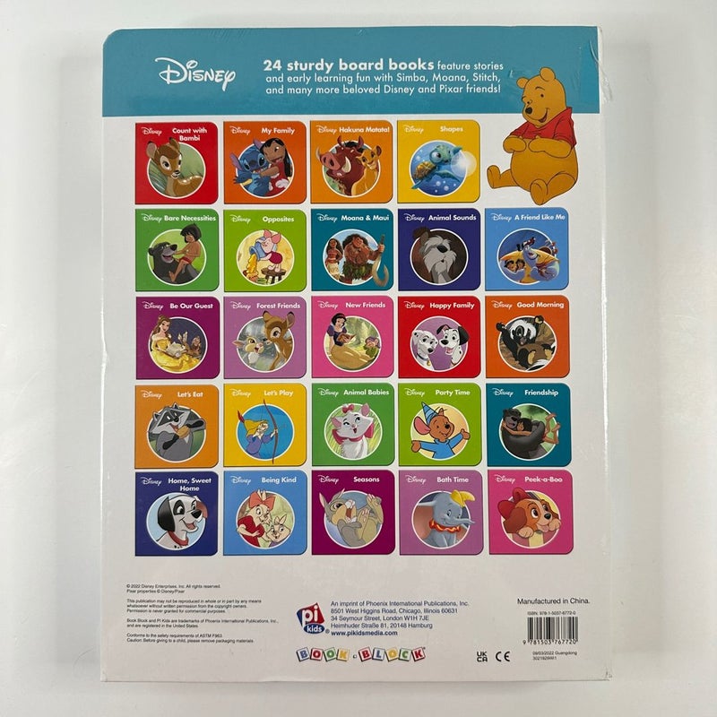 Disney Deluxe 24 Board Book Box Set, NEW