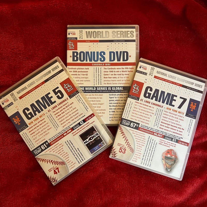 STL Cardinals 2006 World Series 8 DVD set Collector’s Edition