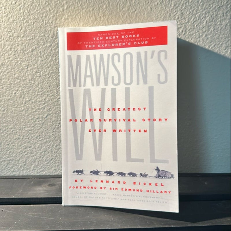 Mawson's Will