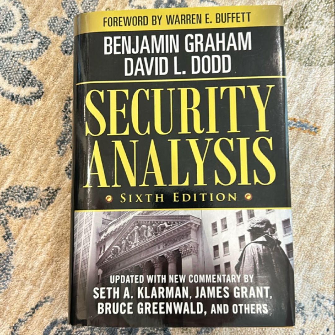 Security Analysis: Sixth Edition, Foreword by Warren Buffett