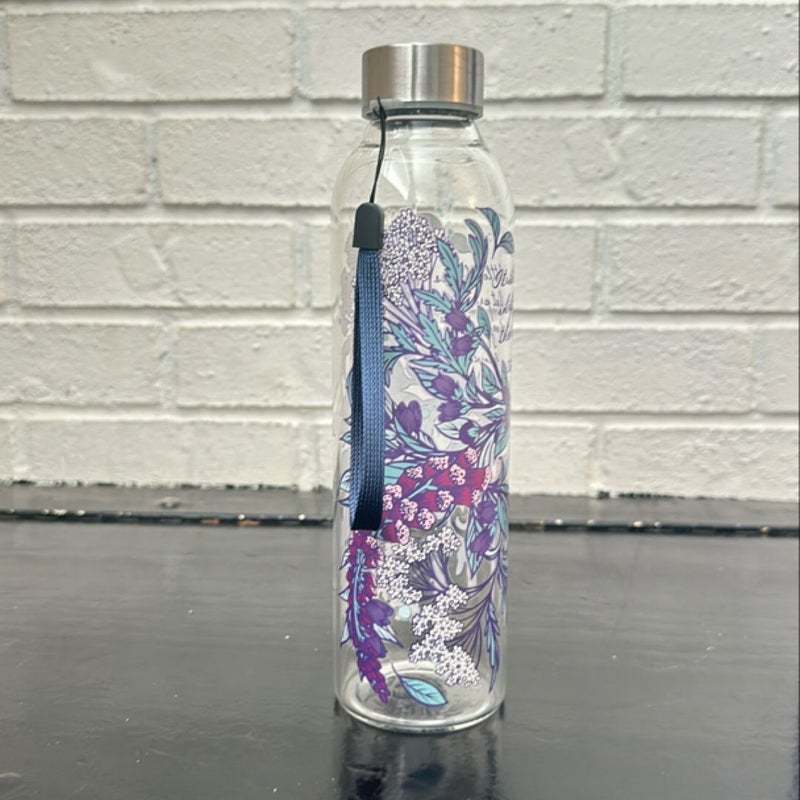 The Darkness within Us glass water bottle 