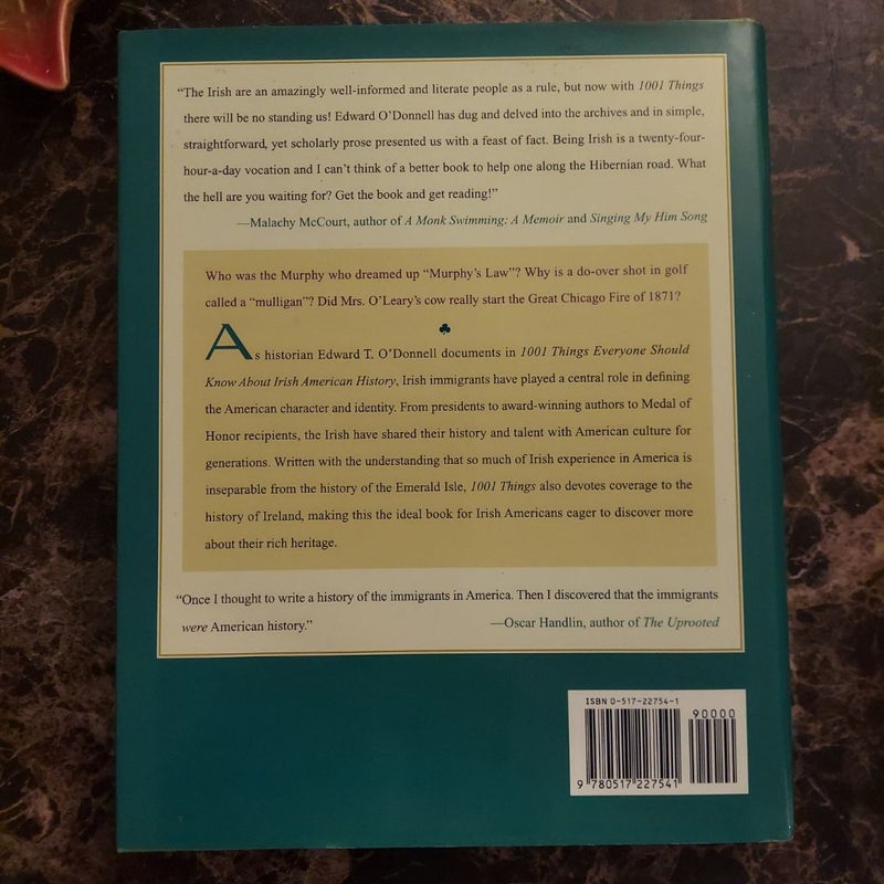 1001 Things Everyone Should Know about Irish American History