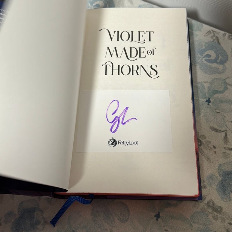 Violet Made of Thorns   Signed Fairyloot Edition
