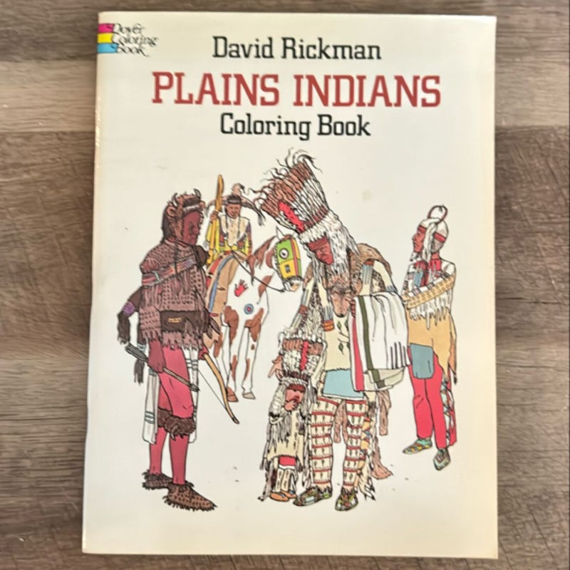 Plains Indians Coloring Book