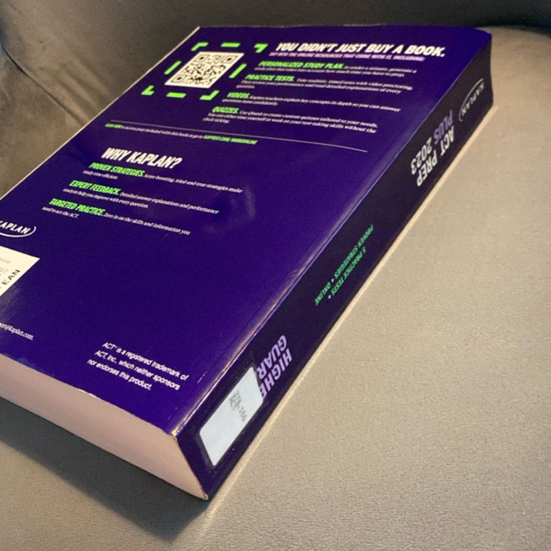 ACT Prep Plus 2023 Includes 5 Full Length Practice Tests, 100s of Practice Questions, and 1 Year Access to Online Quizzes and Video Instruction