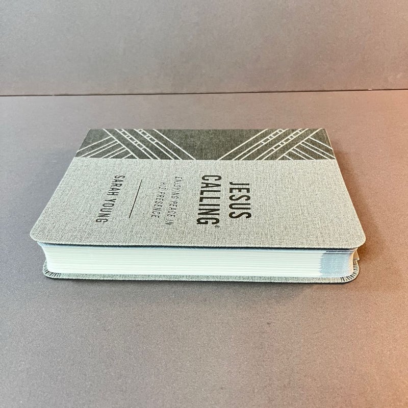 Jesus Calling, Textured Gray Leathersoft, with Full Scriptures