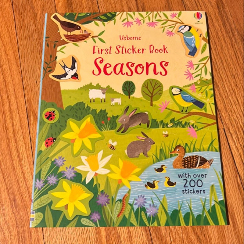 First sticker book seasons