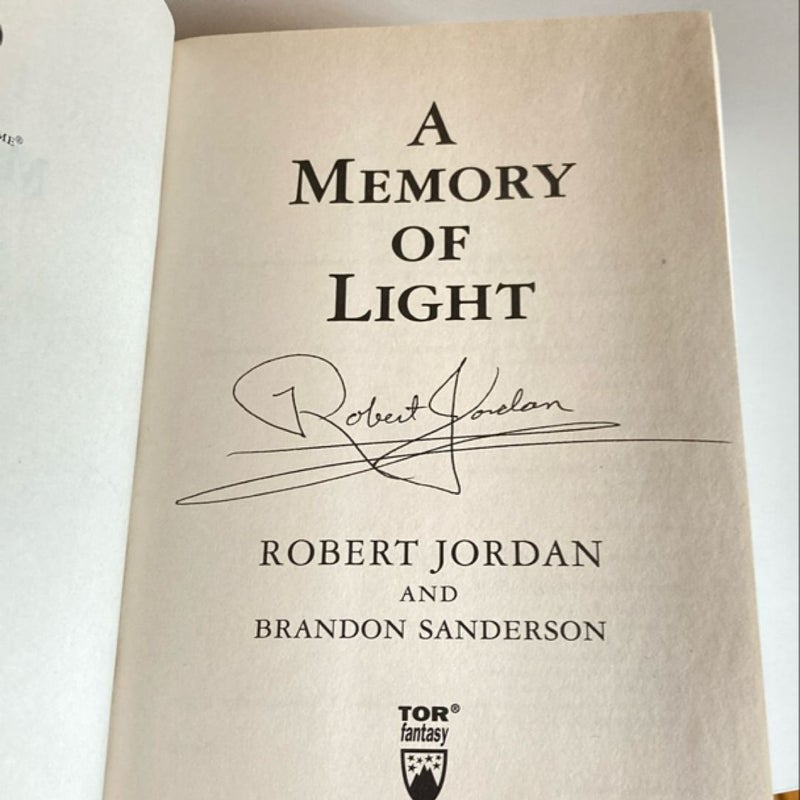 A Memory of Light *First Edition