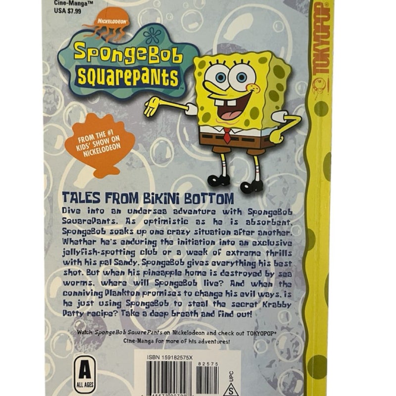 LOT of 2 Y2K Spongebob Squarepants Paperback Books Easter Bikini Bottom