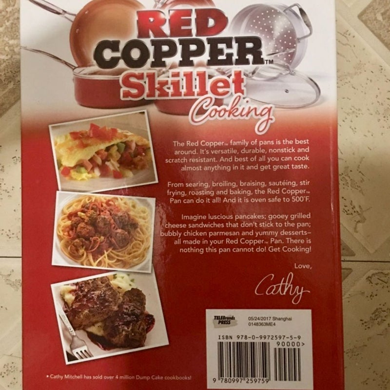 Red Copper Skillet Cooking Cookbook