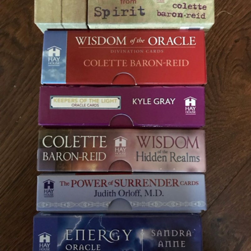 Tarot Oracle Metaphysical Decks LOT OF 6 by Various Authors