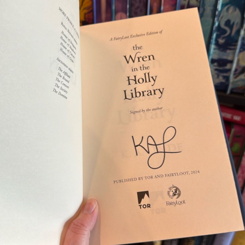 FAIRYLOOT Signed! The Wren in the Holly Library