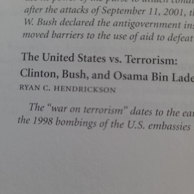Contemporary Cases in U. S. Foreign Policy