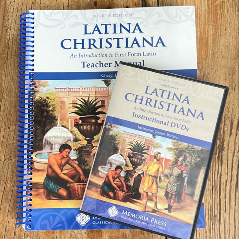 LATINA CHRISTIANA Introduction to First Form Latin Teacher Manual & Instructional DVDs