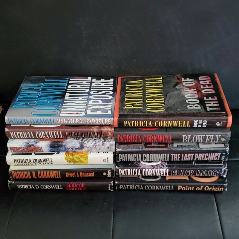 Lot of 11 Kay Scarpetta Novels by Patricia Cornwell Hardback