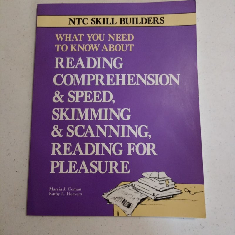 What You Need to Know about Reading Comprehension and Speed, Skimming and Scanning, Reading for Pleasure