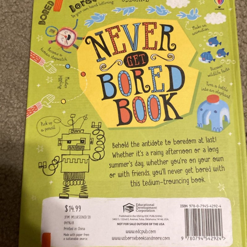 Usborne Never Get Bored Book