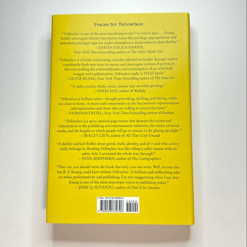 Yellowface - Barnes and Noble Exclusive First Edition Hardcover 