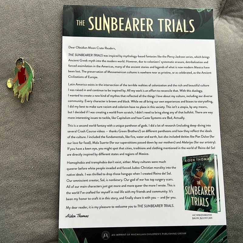 The Sunbearer Trials Obsidian Moon Crate Edition