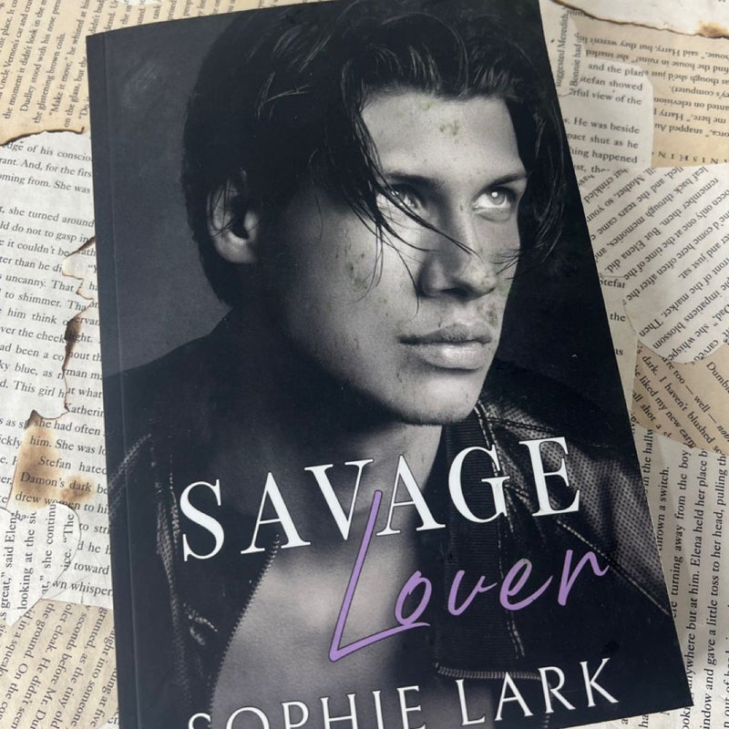 Savage lover by Sophie Lark Out of Print (male cover)