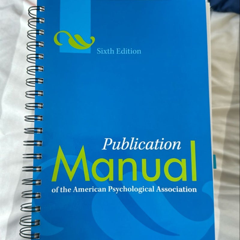 Publication Manual of the American Psychological Association