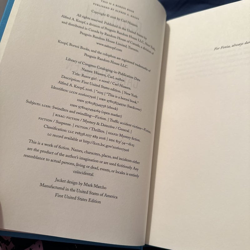 (First Edition) Razor Girl