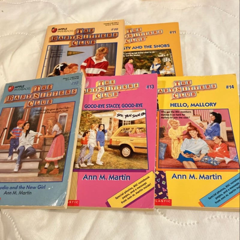 The Babysitters Club books #10 - #14